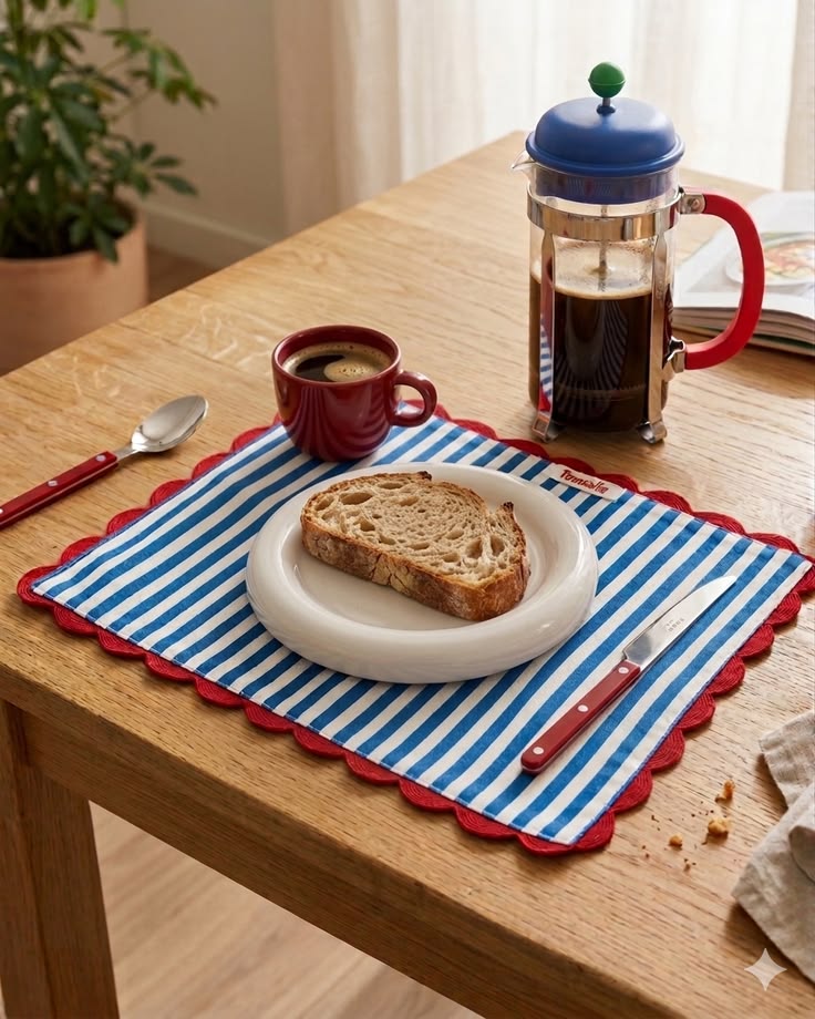 Everyday tableware arranged for a relaxed dining setting
