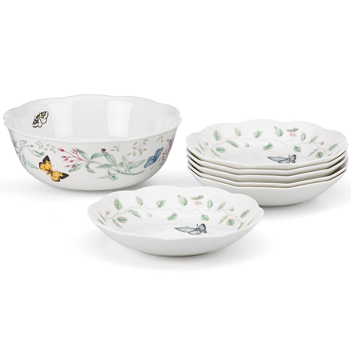 Garden Motif Bowl Set, 7-Piece - Image 4