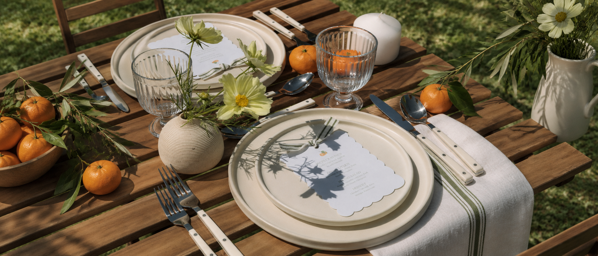 Thoughtfully arranged tableware for everyday dining
