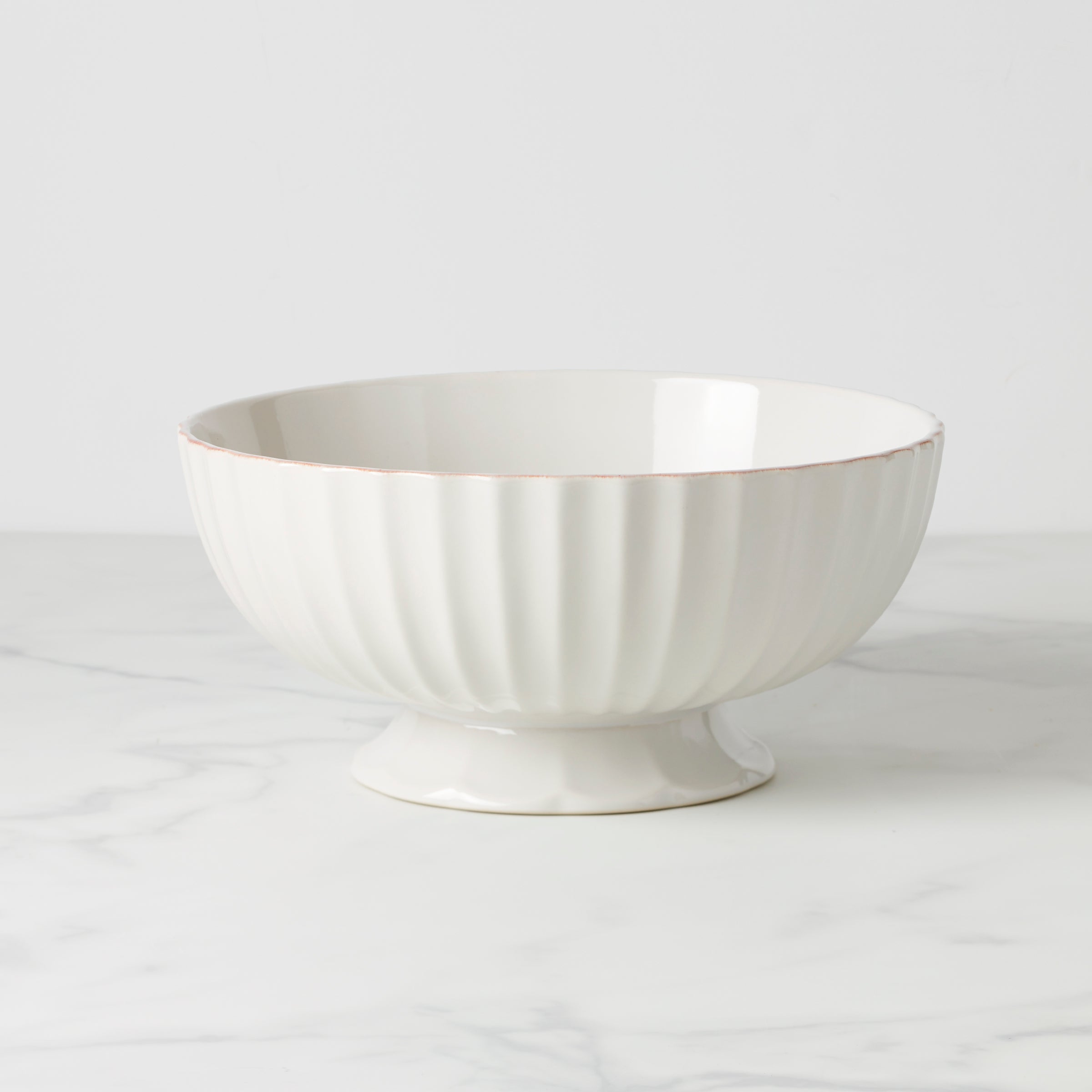 Footed Scalloped Centerpiece Bowl