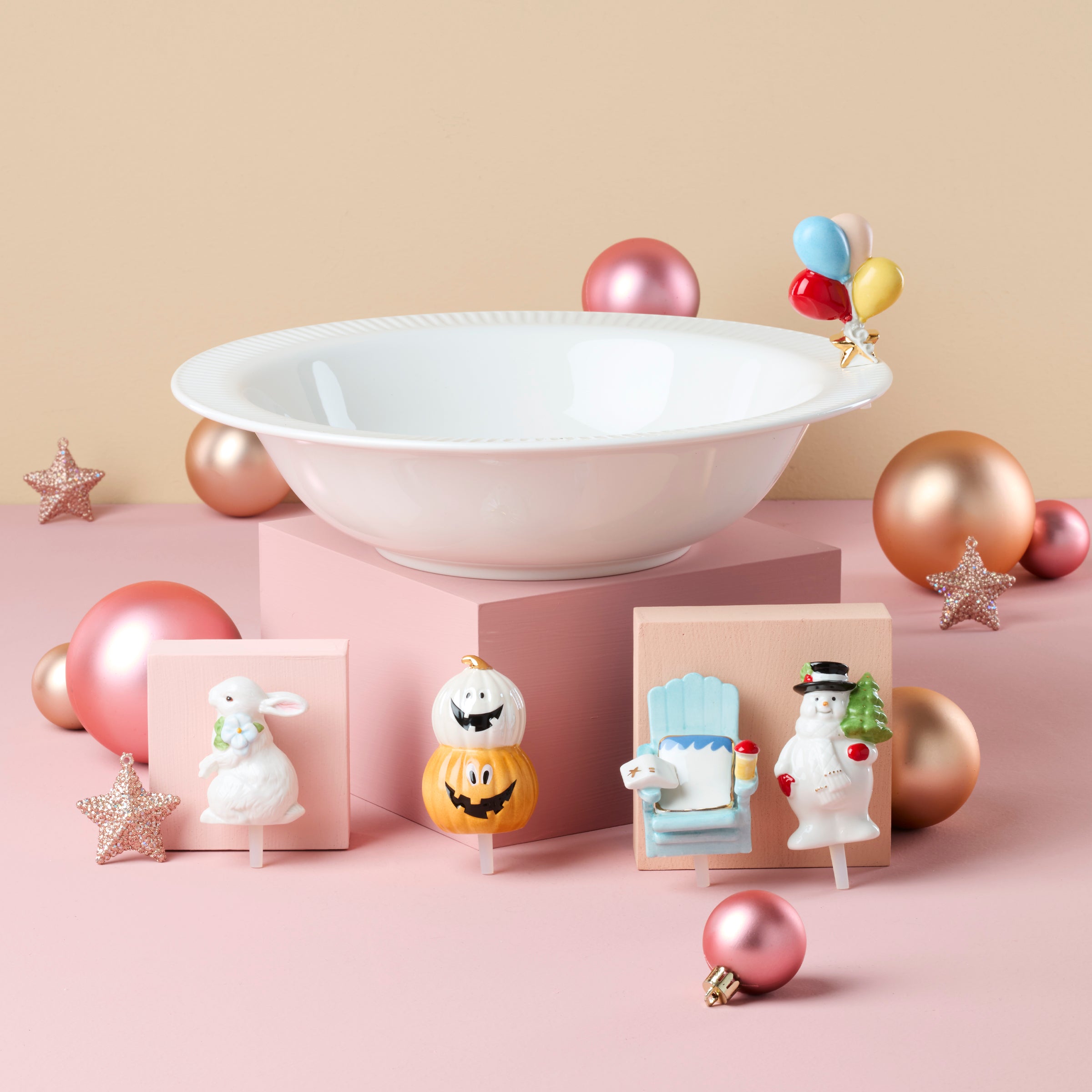 Serving Bowl with Balloon Accent - Image 2