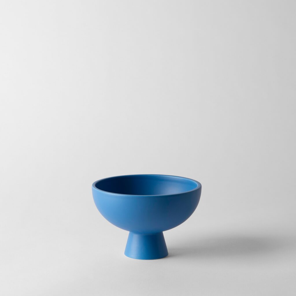 Small Electric Blue Footed Snack Bowl
