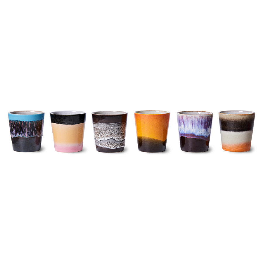 Speckled Stoneware Coffee Mugs - Set of 6 - Image 2