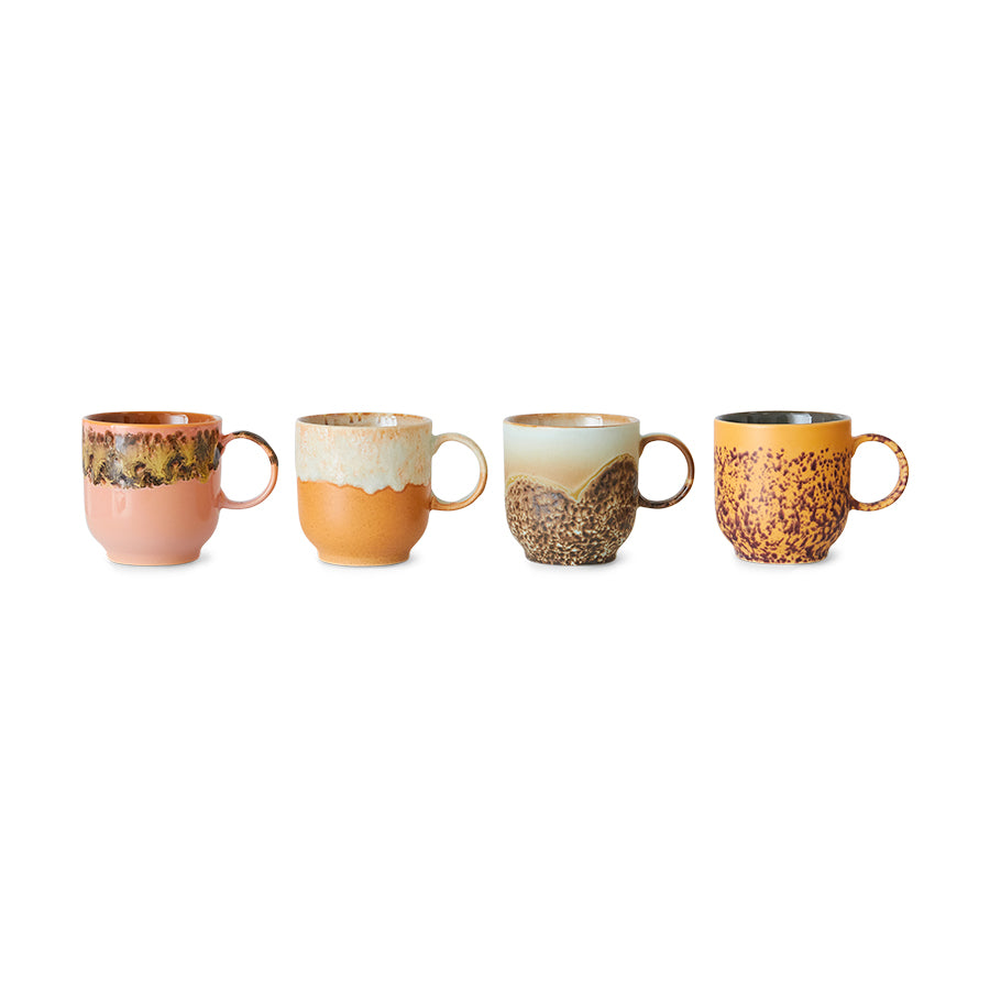 Stoneware Cafe Mug with Retro Finish - Image 2